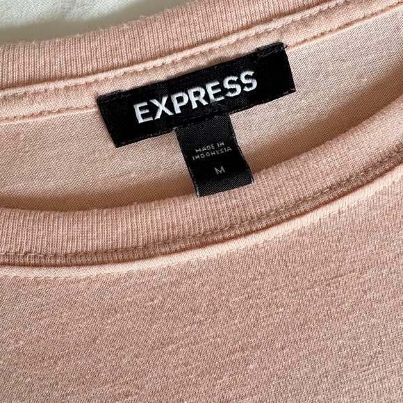 Express Shimmer Light pink sleeveless top - Picture 2 of 4